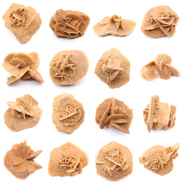 Small Desert Rose of Morocco: natural geological fragment