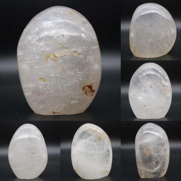 Quartz rock crystal ornamental stone from Madagascar