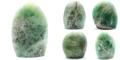 Green and Purplish Fluorite Blocks Madagascar collection November 2021