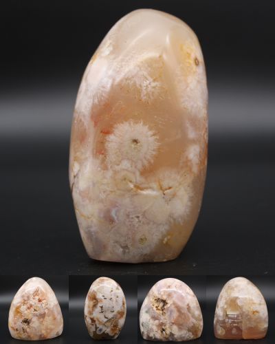 Agate flower free forms Madagascar collection November 2021
