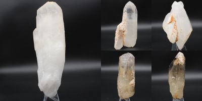 Raw quartz crystals from Madagascar Madagascar collection December 2021