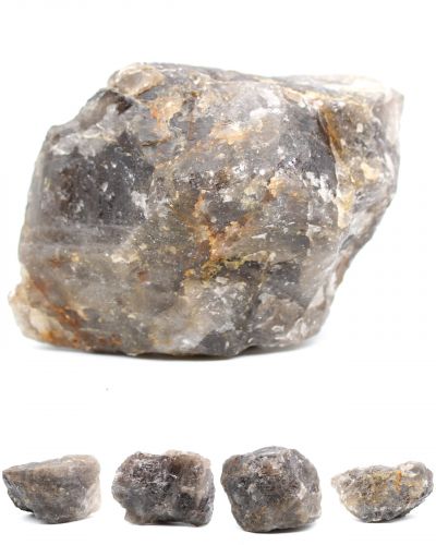 Block of raw smoky quartz from Madagascar Madagascar collection December 2021