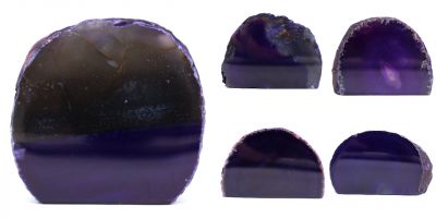 Sawn Base Thick Purple Polished Agate Brazil collection January 2022