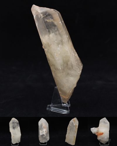 Rough quartz prisms Madagascar collection January 2023