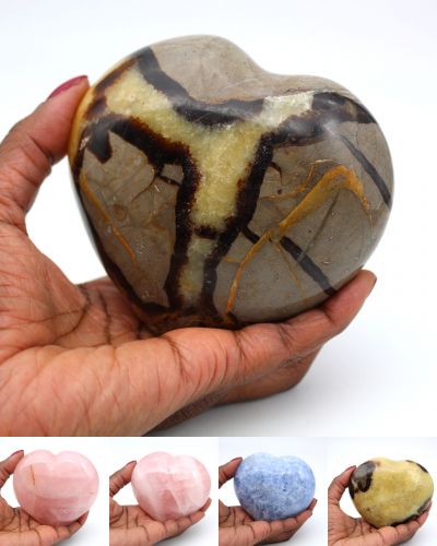 Mineral hearts Madagascar collection December 2022