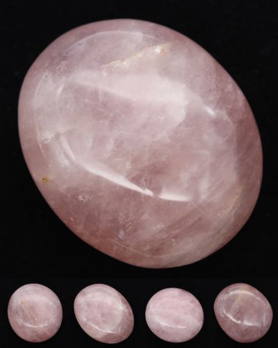 Rose quartz pebbles Madagascar collection February 2023