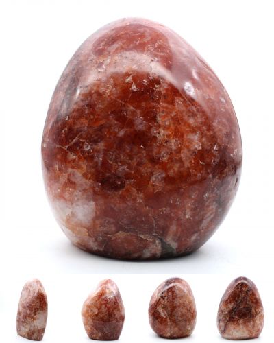 Polished red quartz Madagascar collection September 2023