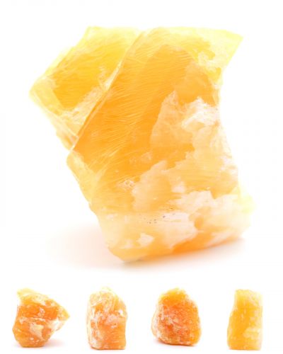 Orange calcite Mexico collection October 2023