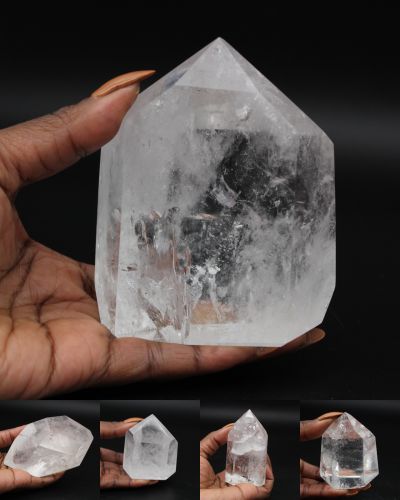 Rock crystal prisms Madagascar collection November 2023