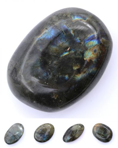 Labradorite pebbles Madagascar collection November 2023