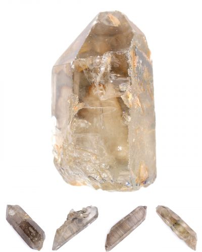 Raw smoky quartz Madagascar collection November 2023