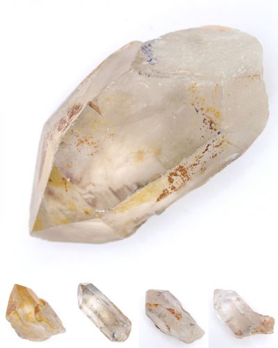 Quartz raw crystals Madagascar collection April 2024