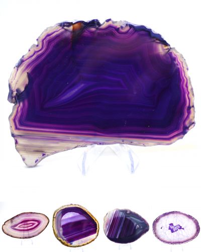 Agate in violet Brazil collection April 2026