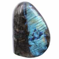 Labradorite stone in blue color