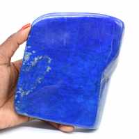 Large polished lapis lazuli block
