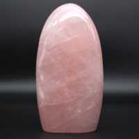 Polished rose quartz stone