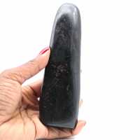 Black tourmaline ornamental stone from Madagascar