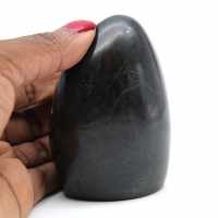 Black tourmaline ornamental stone from Madagascar