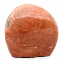 Pink microline moonstone ornamental stone from Madagascar