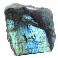 Labradorite freeform stone one polished face