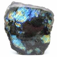 Labradorite stone with a natural polished face