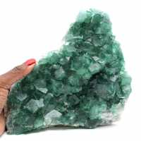 Natural fluorite from Madagascar, crystallized, weighing nearly 2.5 kilograms