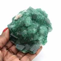 Fluorite cubic natural crystals