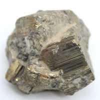 Crystallized natural pyrite