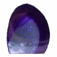 Decorative stone in purple agate