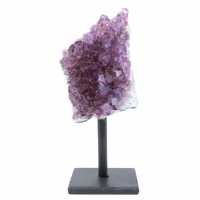 Crystallized amethyst with base