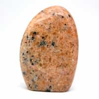 Orange calcite paperweight