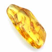 Yellow amber pebble