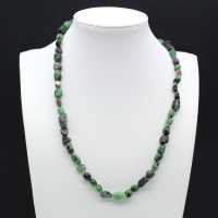 Ruby zoisite necklace