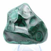 Polished malachite for collection