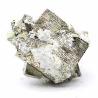 Pyrite with quartz crystals and sphalerite