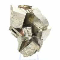 Natural pyrite crystals