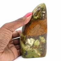 Natural green opal rock