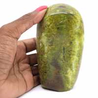 Natural green opal stone