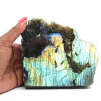 Natural half-raw decorative Labradorite