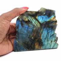 Natural Labradorite one face polished