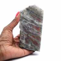 Natural decorative spectrolite one face polished