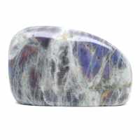 Free form polished spectrolite stone