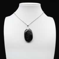 Black tourmaline pendant