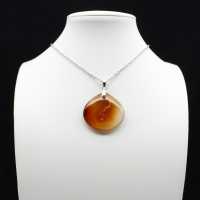 Carnelian drop pendant