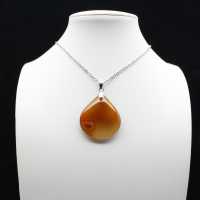 Carnelian drop pendant