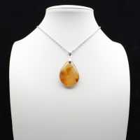 Carnelian drop pendant