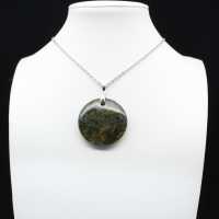 Green Opal Round Pendant