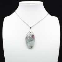 Lepidolite Oval Pendant