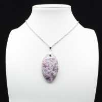 Lepidolite Oval Pendant