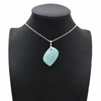 Amazonite Flame Pendant